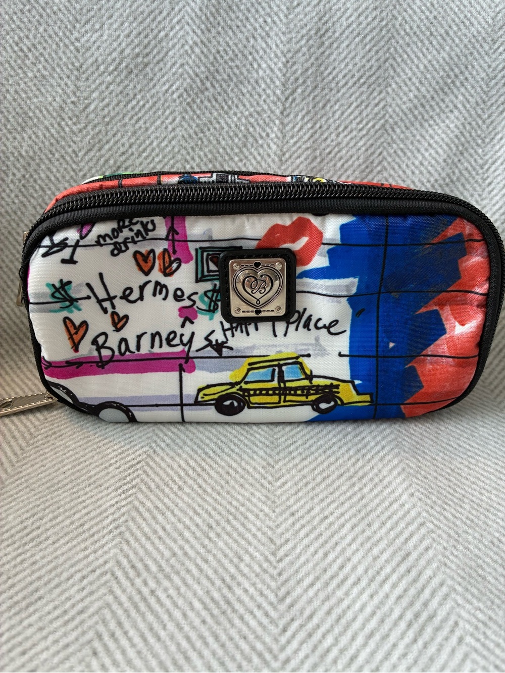 Brighton Multi-Color Graffiti Print Cosmetic Pouch